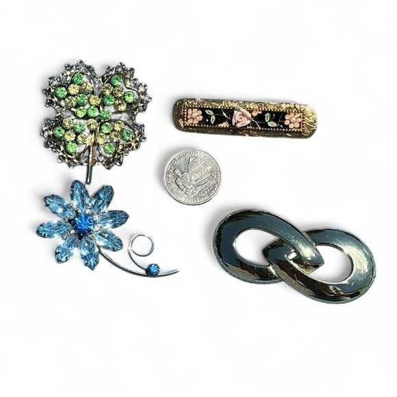 Vintage Brooch Lot Of 4 - Picture 1 of 5